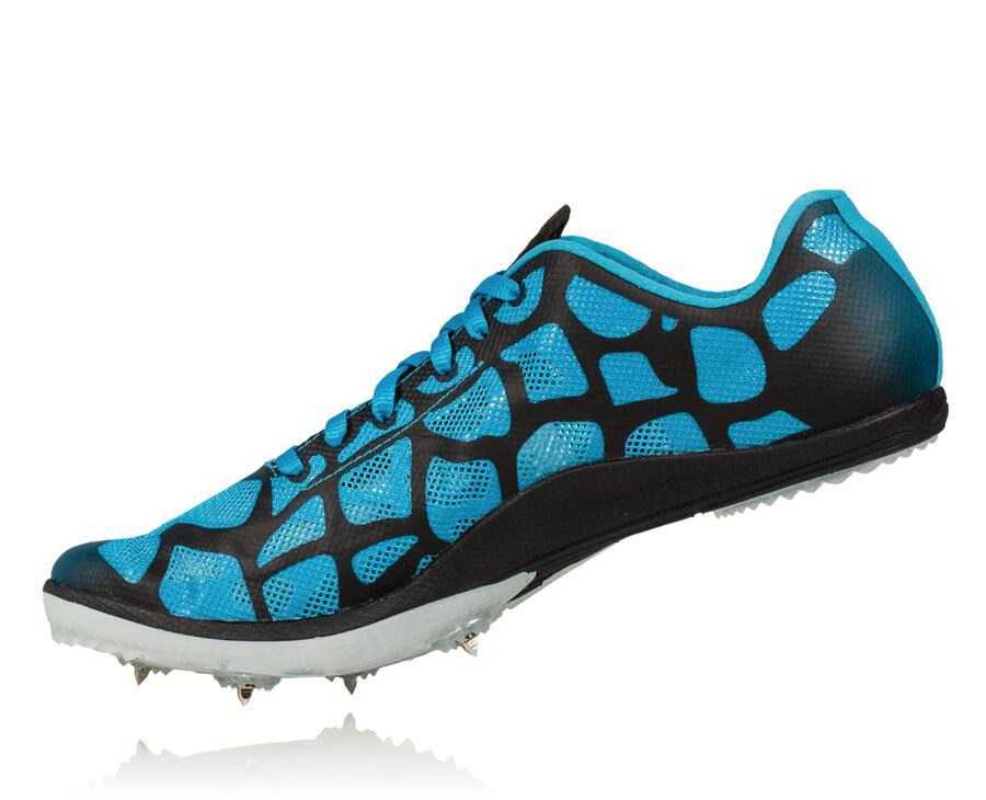 Hoka One One Rocket X Spikes Herr - Blå/Vita - YLCFP-0785